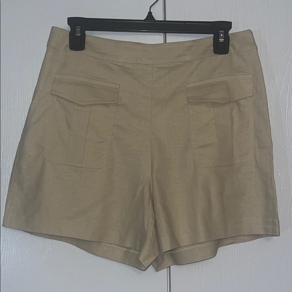 Trina Turk Linen Blend Barbonici Shorts